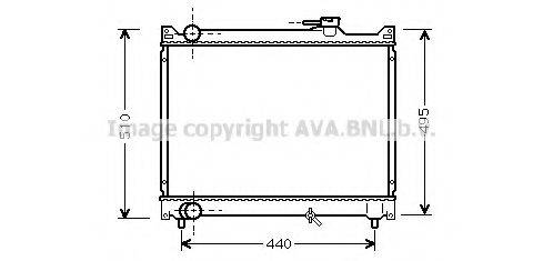 AVA QUALITY COOLING SZA2046 Радіатор, охолодження двигуна