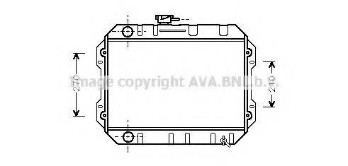 AVA QUALITY COOLING TO2001 Радіатор, охолодження двигуна