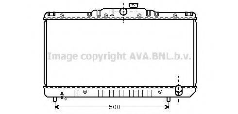 AVA QUALITY COOLING TO2029 Радіатор, охолодження двигуна