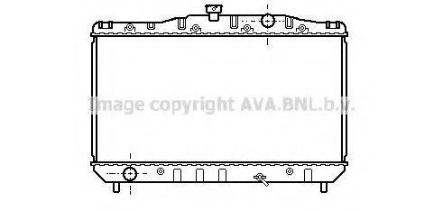 AVA QUALITY COOLING TO2044 Радіатор, охолодження двигуна