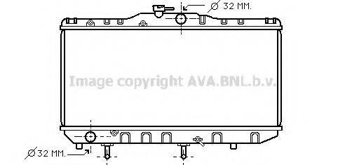 AVA QUALITY COOLING TO2052 Радіатор, охолодження двигуна