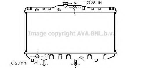 AVA QUALITY COOLING TO2087 Радіатор, охолодження двигуна