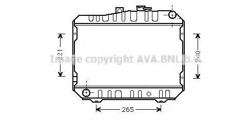 AVA QUALITY COOLING TO2104 Радіатор, охолодження двигуна