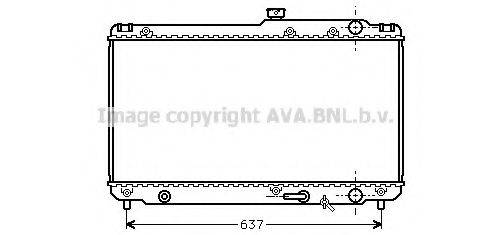 AVA QUALITY COOLING TO2187 Радіатор, охолодження двигуна