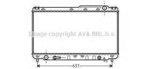 AVA QUALITY COOLING TO2229 Радіатор, охолодження двигуна