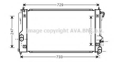 AVA QUALITY COOLING TO2296 Радіатор, охолодження двигуна