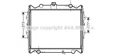 AVA QUALITY COOLING TO2310 Радіатор, охолодження двигуна