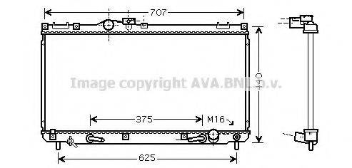 AVA QUALITY COOLING TO2322 Радіатор, охолодження двигуна