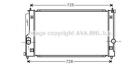 AVA QUALITY COOLING TO2334 Радіатор, охолодження двигуна