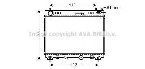 AVA QUALITY COOLING TO2358 Радіатор, охолодження двигуна