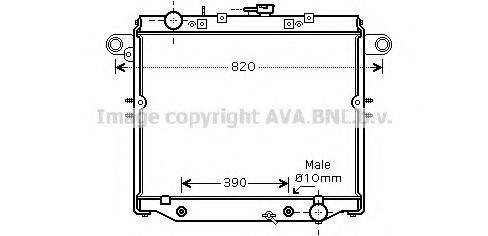 AVA QUALITY COOLING TO2378 Радіатор, охолодження двигуна