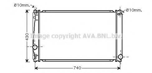 AVA QUALITY COOLING TO2418 Радіатор, охолодження двигуна