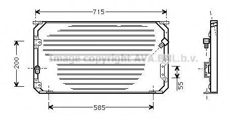 AVA QUALITY COOLING TO5246 Конденсатор, кондиціонер