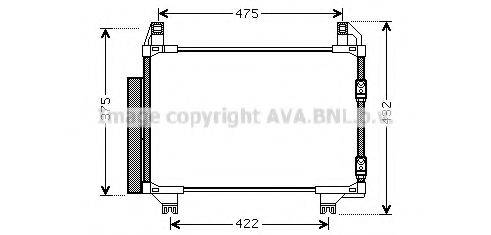 AVA QUALITY COOLING TO5404D Конденсатор, кондиціонер