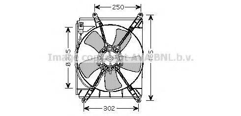 AVA QUALITY COOLING TO7523 Вентилятор, охолодження двигуна