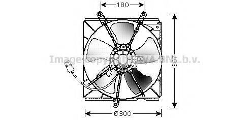 AVA QUALITY COOLING TO7540 Вентилятор, охолодження двигуна