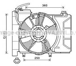 AVA QUALITY COOLING TO7647 Вентилятор, охолодження двигуна