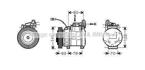 AVA QUALITY COOLING TOK387 Компресор, кондиціонер