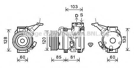 AVA QUALITY COOLING TOK606 Компресор, кондиціонер