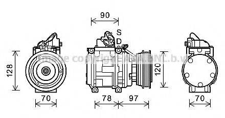 AVA QUALITY COOLING TOK619 Компресор, кондиціонер