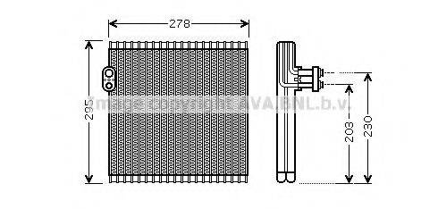 AVA QUALITY COOLING TOV485 Випарник, кондиціонер