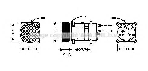 AVA QUALITY COOLING VLAK026 Компресор, кондиціонер