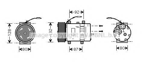 AVA QUALITY COOLING VLK030 Компресор, кондиціонер