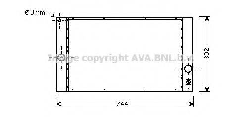 AVA QUALITY COOLING VO2141 Радіатор, охолодження двигуна