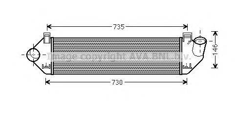 AVA QUALITY COOLING VO4134 Інтеркулер