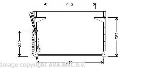 AVA QUALITY COOLING VO5072 Конденсатор, кондиціонер