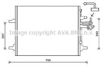 AVA QUALITY COOLING VO5166D Конденсатор, кондиціонер