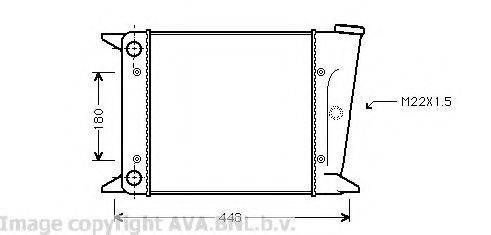 AVA QUALITY COOLING VW2001 Радіатор, охолодження двигуна