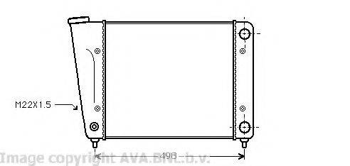 AVA QUALITY COOLING VW2010 Радіатор, охолодження двигуна