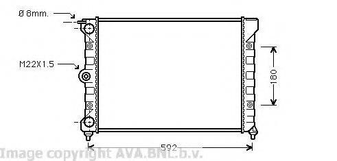 AVA QUALITY COOLING VW2011 Радіатор, охолодження двигуна