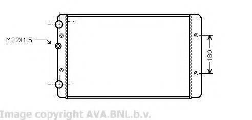 AVA QUALITY COOLING VW2027 Радіатор, охолодження двигуна