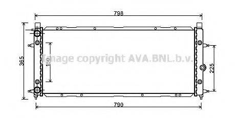 AVA QUALITY COOLING VW2094 Радіатор, охолодження двигуна