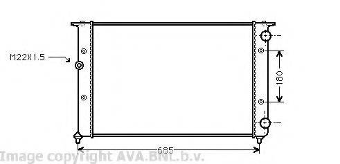 AVA QUALITY COOLING VW2116 Радіатор, охолодження двигуна