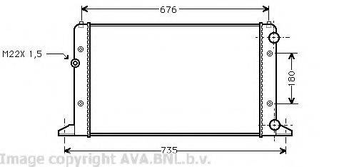 AVA QUALITY COOLING VW2132 Радіатор, охолодження двигуна