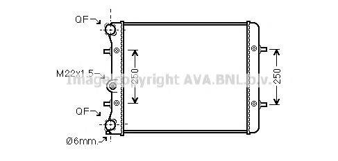 AVA QUALITY COOLING VW2152 Радіатор, охолодження двигуна