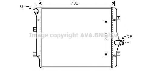 AVA QUALITY COOLING VW2208 Радіатор, охолодження двигуна