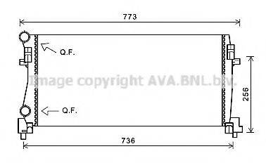 AVA QUALITY COOLING VW2340 Радіатор, охолодження двигуна