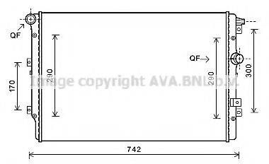 AVA QUALITY COOLING VW2362 Радіатор, охолодження двигуна