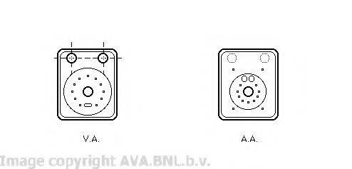 AVA QUALITY COOLING VW3093 масляний радіатор, моторне масло