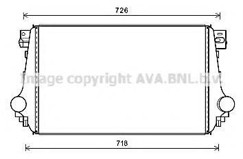 AVA QUALITY COOLING VW4368 Інтеркулер