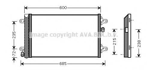 AVA QUALITY COOLING VW5183D Конденсатор, кондиціонер