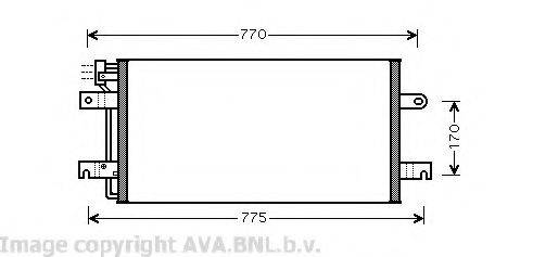 AVA QUALITY COOLING VW5197 Конденсатор, кондиціонер