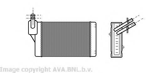 AVA QUALITY COOLING VW6060 Теплообмінник, опалення салону