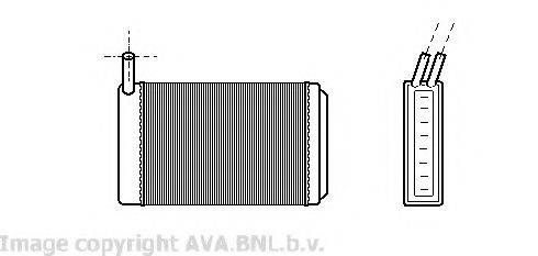 AVA QUALITY COOLING VW6061 Теплообмінник, опалення салону