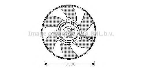 AVA QUALITY COOLING VW7517 Вентилятор, охолодження двигуна