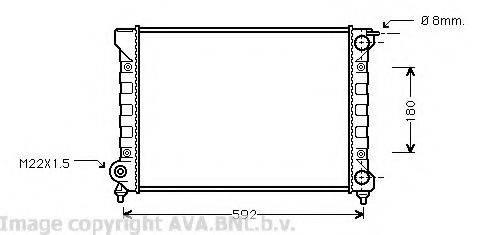 AVA QUALITY COOLING VWA2045 Радіатор, охолодження двигуна